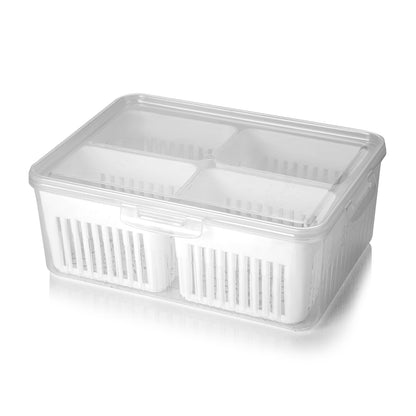 Fridge Storage Box – Vegetable Crisper & Freezer Organizer (1 Pc)