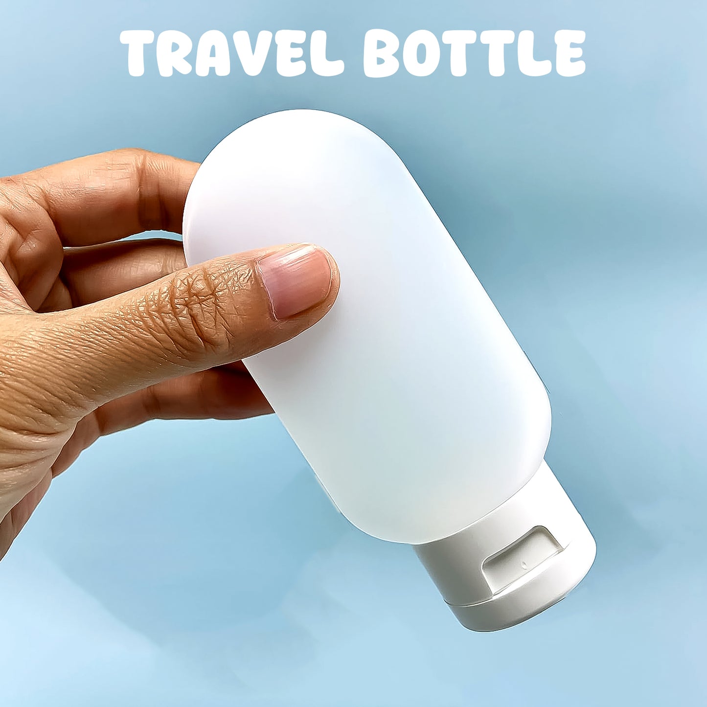 Plastic Travel Bottle – 60ml for Shampoo & Conditioner (1 Pc, Mix Color)
