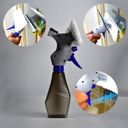 Plastic Easy Glass Cleaner 3 In 1 Spray Type Cleaning Brush Pack Of 1