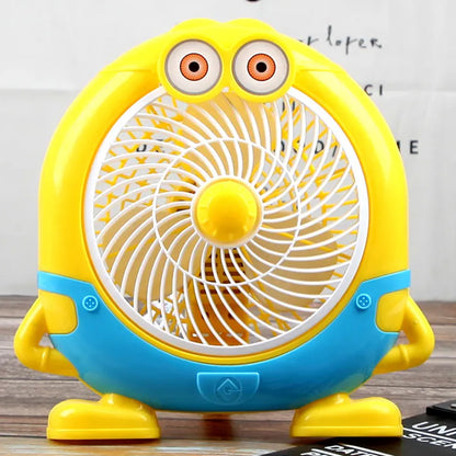 Plastic Cute Mini  Cartoon Electric Usb Fan Desk Fan For Children (Battery Not Include)