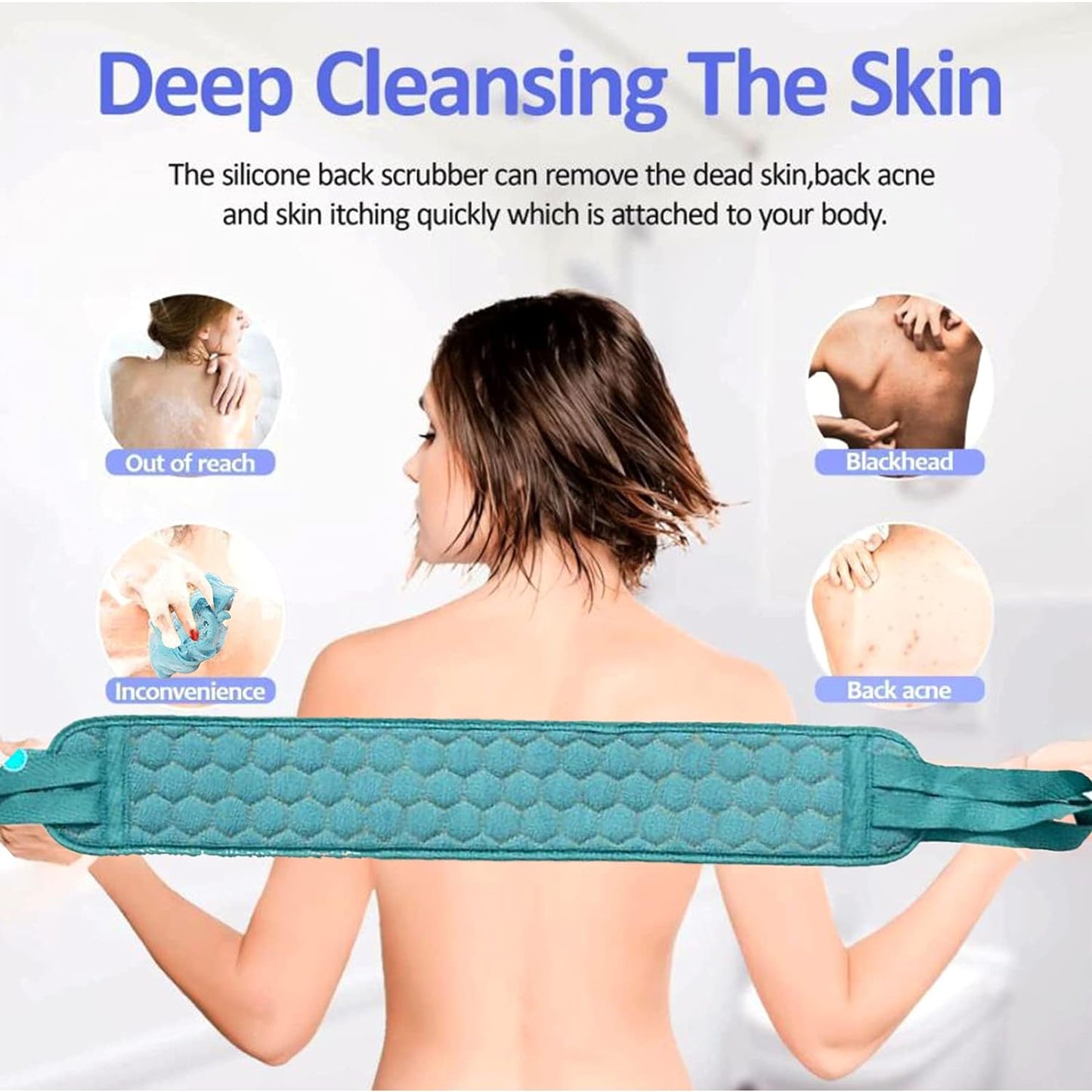 Bath Shower Scrubber Set – Dual-Sided Loofah & Brush (2 Pc Set)