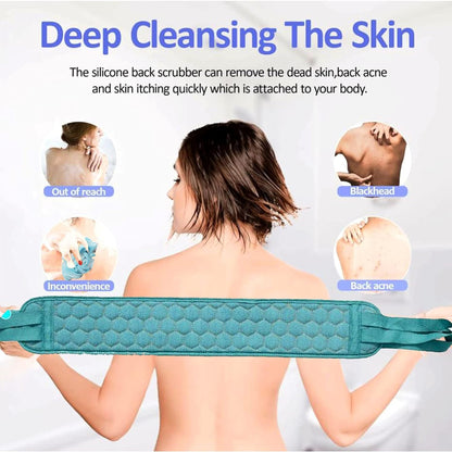 Bath Shower Scrubber Set – Dual-Sided Loofah & Brush (2 Pc Set)