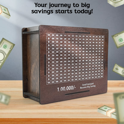 Wooden Money Piggy Bank Money Box
