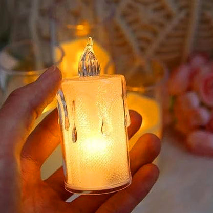 Simple Candles For Home Decoration Crystal Candle Lights