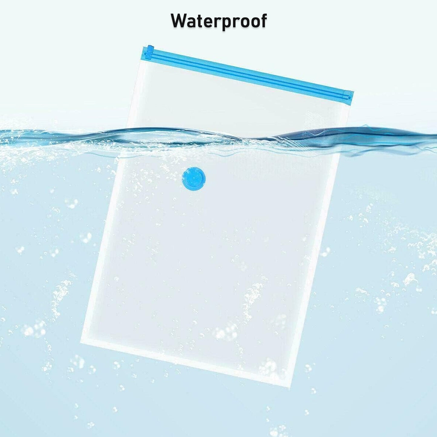 Vacuum Storage Bags with Pump – Space Saver for Clothes & Blankets (5 Pc Set)