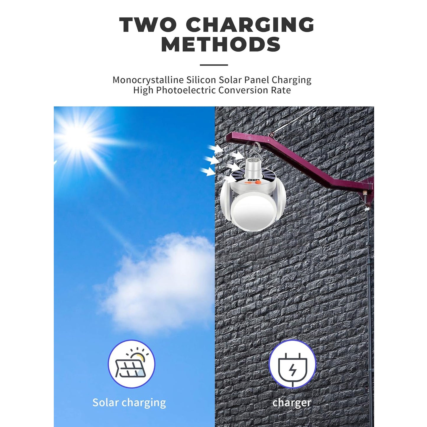 Foldable Solar Camping Light – Waterproof & Rechargeable