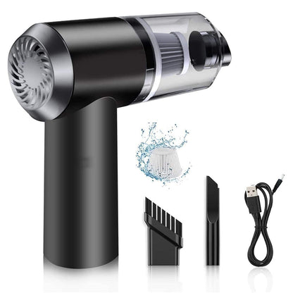 2-in-1 Car Vacuum Cleaner – High Power, USB Rechargeable & Portable (1 Pc)