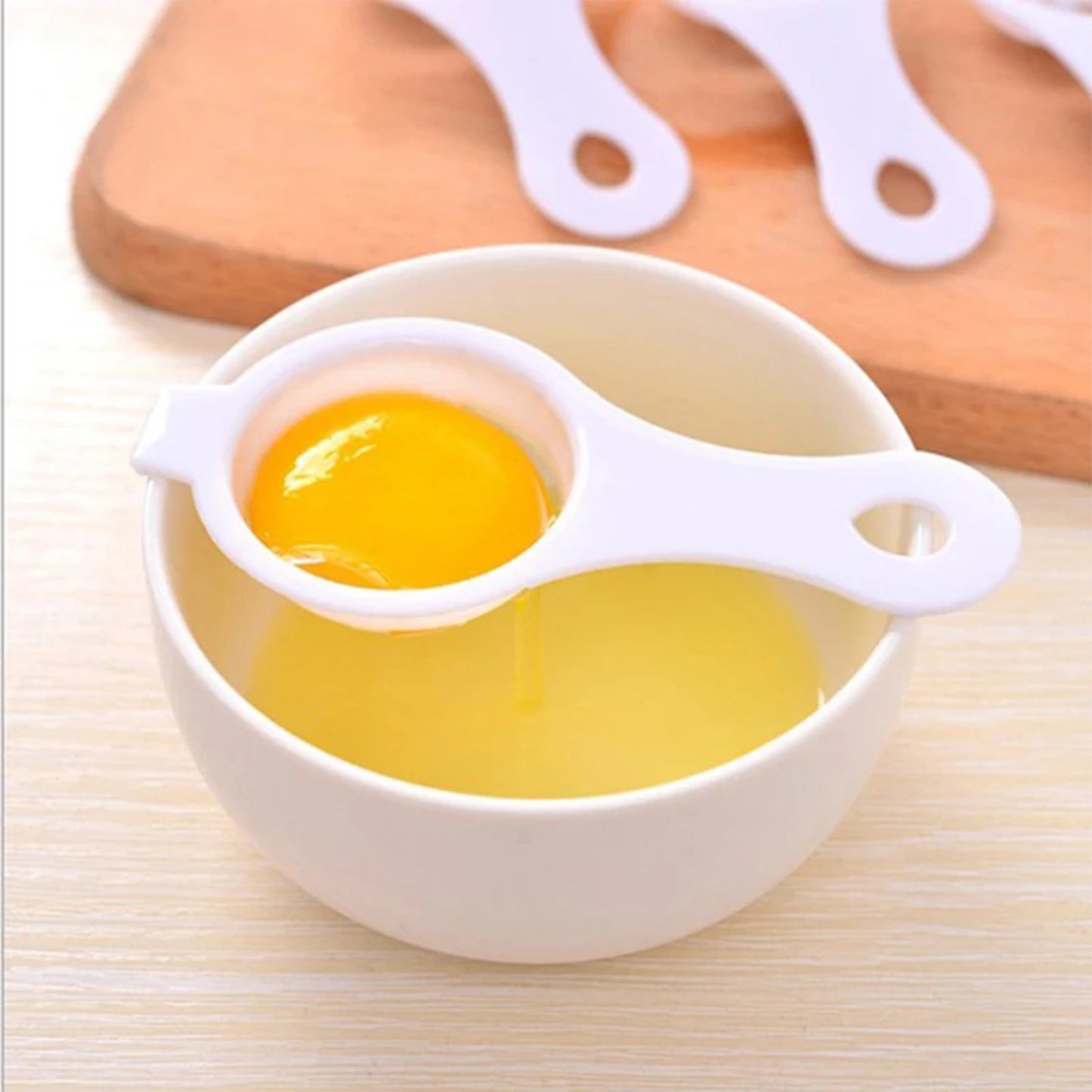 Egg Yolk Separator Egg White Yolk Filter Separator Egg Strainer Spoon Filter Egg Divider