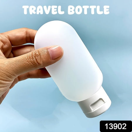 Plastic Travel Bottle – 60ml for Shampoo & Conditioner (1 Pc, Mix Color)
