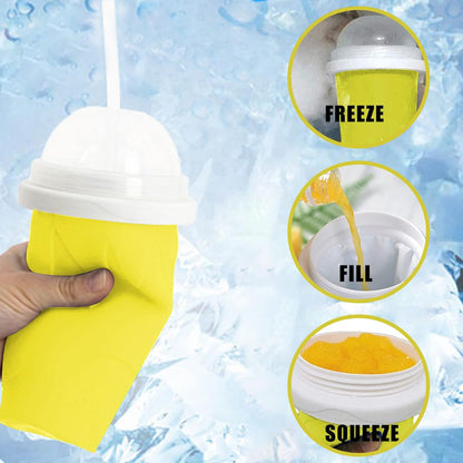 Magic Slushy Maker Cup – Quick Frozen Double Layer Squeeze Cup (1 Pc)