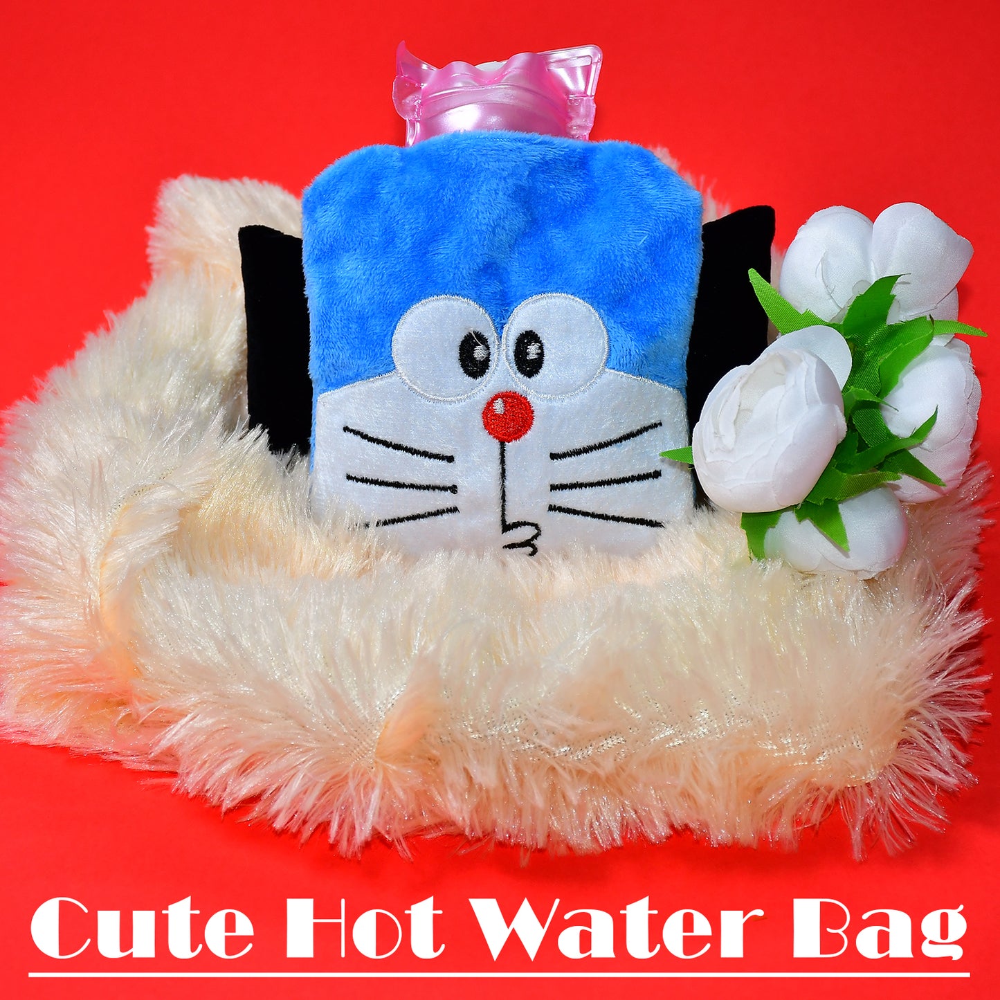 Doremon Small Hot Water Bag With Cover