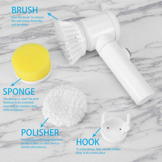 Multi-Purpose Electric Scrubber – Powerful & Rechargeable