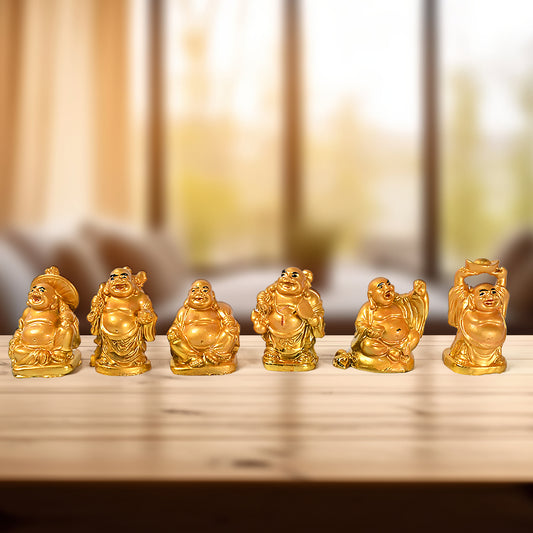 Laughing Buddha 6 Pcs Set