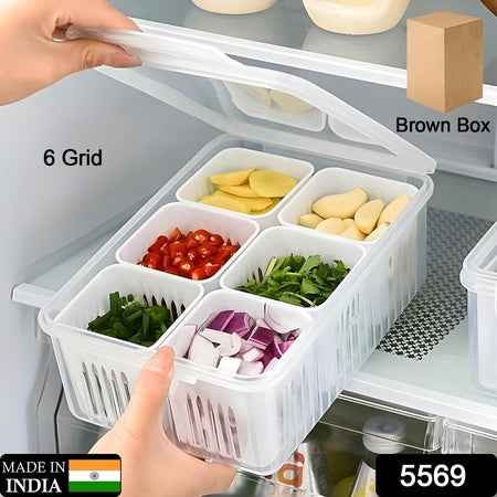Fridge Storage Box – Vegetable Crisper & Freezer Organizer (1 Pc)